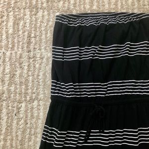 Banana Republic Strapless Striped Maxi Dress